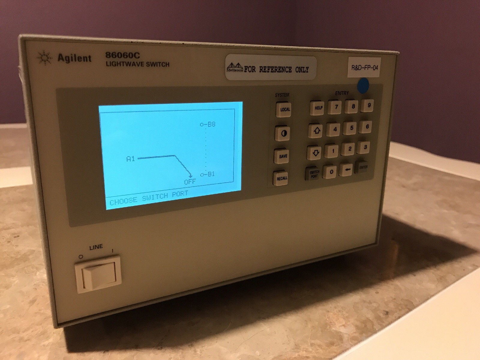 AGILENT 86060C LIGHTWAVE SWITCH OPT 001,012,051,109,208
