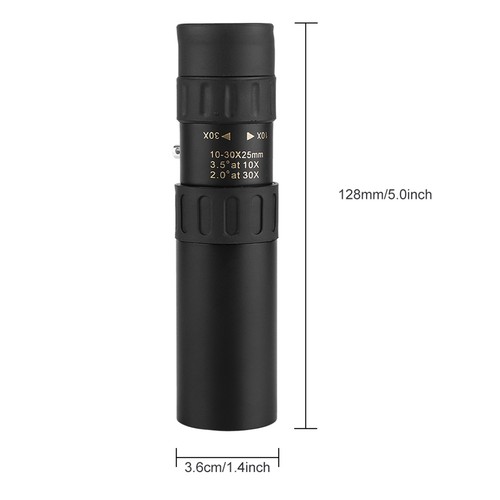 10-30x25 Zoom Night Vis-ion Monocular High Definition Pocket Telescope Fit - Picture 8 of 9