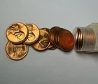 1958-D Lincoln Wheat Cent Roll - BU to GEM - 50 Cents - Uncirculated Red Pennies