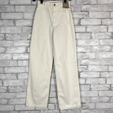 MADEWELL NWT Emmett Wide-Leg Full Length Tile White Jean Jeans sz 23 NR113