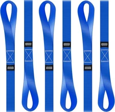 Soft Loop Tie Down Straps 1500lb Load 6 Pack for ATV UTV Motorcycle