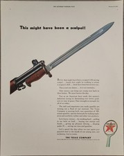 1943 The Texas Company Texaco Vintage Ad This Might Have Been a Scalpel