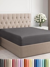 King Fitted Bed Sheet - Deep Pocket, Ultra-Soft Hotel Luxury Bottom Sheet Only