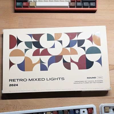 Keykobo Retro Mixed Lights Mechanical Keyboard Keycap Set - Full Set, Never Used