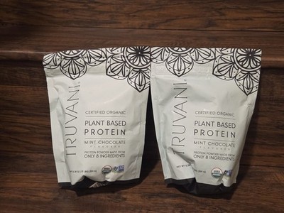Truvani Organic Plant Based Protein Powder Mint Chocolate (2 Bags)