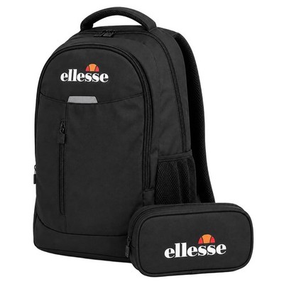 ellesse Forgia Schulrucksack mit Federmäppchen 22 L schwarz neu