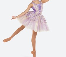 Revolution Waltz Of The Flowers Lavender Rhinestone Lace Tutu Dance Costume CXL