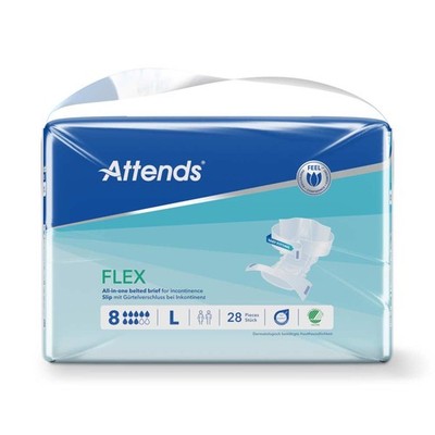 Attends Flex 8 Gr. L Windeln mit Hüftbund 112 Stück (1 Karton)