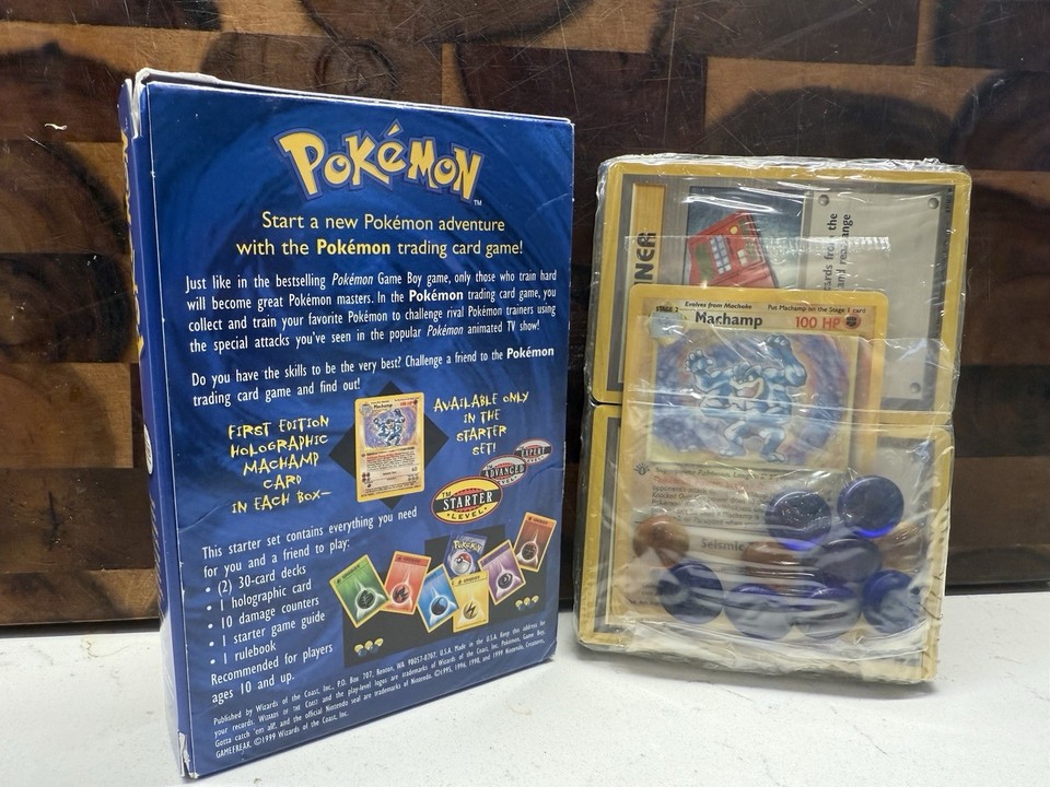Pokemon COMPLETE/Sealed Base Set 2-Player Starter Set! 1st Edition ...