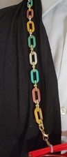 Victorian Trading Pastel Multi Color Gold Chunky Eye Glass Holder Chain B2