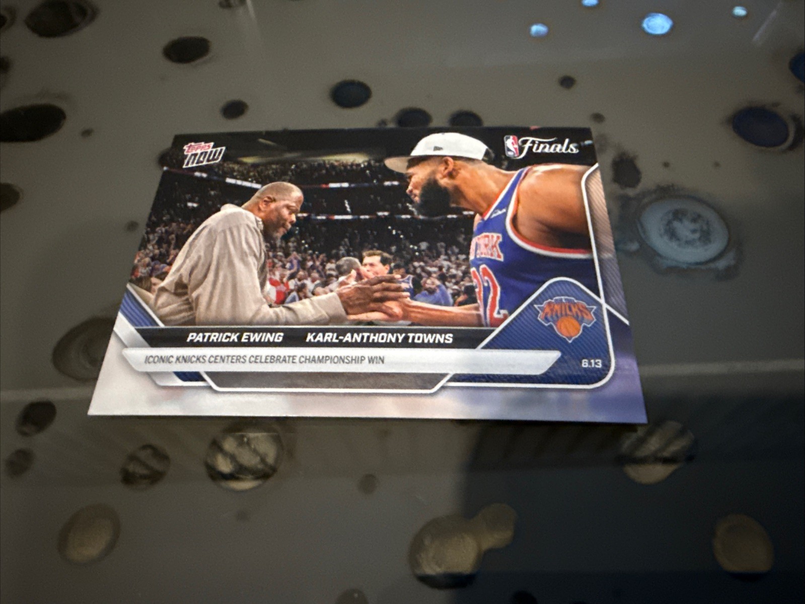 Patrick Ewing Karl-Anthony Towns 2025-26 NBA Topps NOW Card 344 Knicks