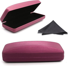 Hard Shell Eyeglass Case- Glass Case With Cleaning Cloth, Glasses Case hard shel