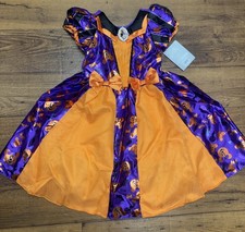 Disney Store Halloween Mickey Minnie Pumpkin Costume Dress Girls Size 5/6 New