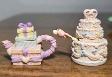 Precious Moments Miniature Wedding Tea Set 1998 Enesco 477974 Vintage Complete