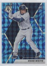 2021 Panini Mosaic Rookie Reactive Blue Mosaic Prizm Evan White #208 2g6