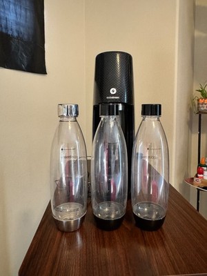 SodaStream One Touch Electric Sparkling Water Maker Black SOT-001