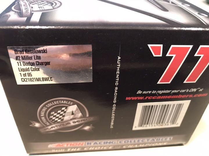 限定1of95 NASCAR1/24 LIONEL ♯2Miller lite Limited 1Of95 Nascar1/24 Lionel 2Miller Lite | eBay