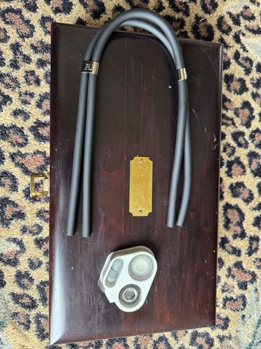 Hewlett Packard Dual Head Stethoscope Bell & Diaphragm in Wooden Case
