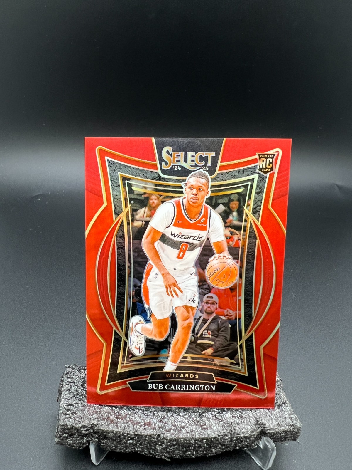 2024-25 Panini Select Bub Carrington RC Red Prizm /199 Concourse #10905 S