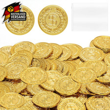 100 Stück Goldmünzen Spielzeug Mit Aufbewahrungsbeutel – Piratenmünzen, Goldtale