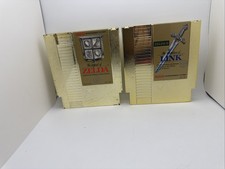 The Legend of Zelda & Zelda II Adventure of Link - Nintendo NES - Genuine Tested