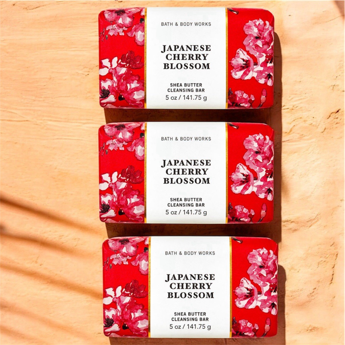 Bath And Body Works “Japanese Cherry Blossom”Cleansing Bar -Set Of