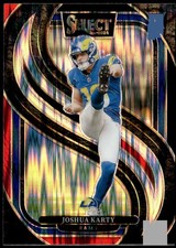 2024 Panini Select #164 Joshua Karty Black & Red Prizm Shock Rookie E1