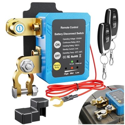 Protect & Prolong Battery Life with Power Shut Off Switch