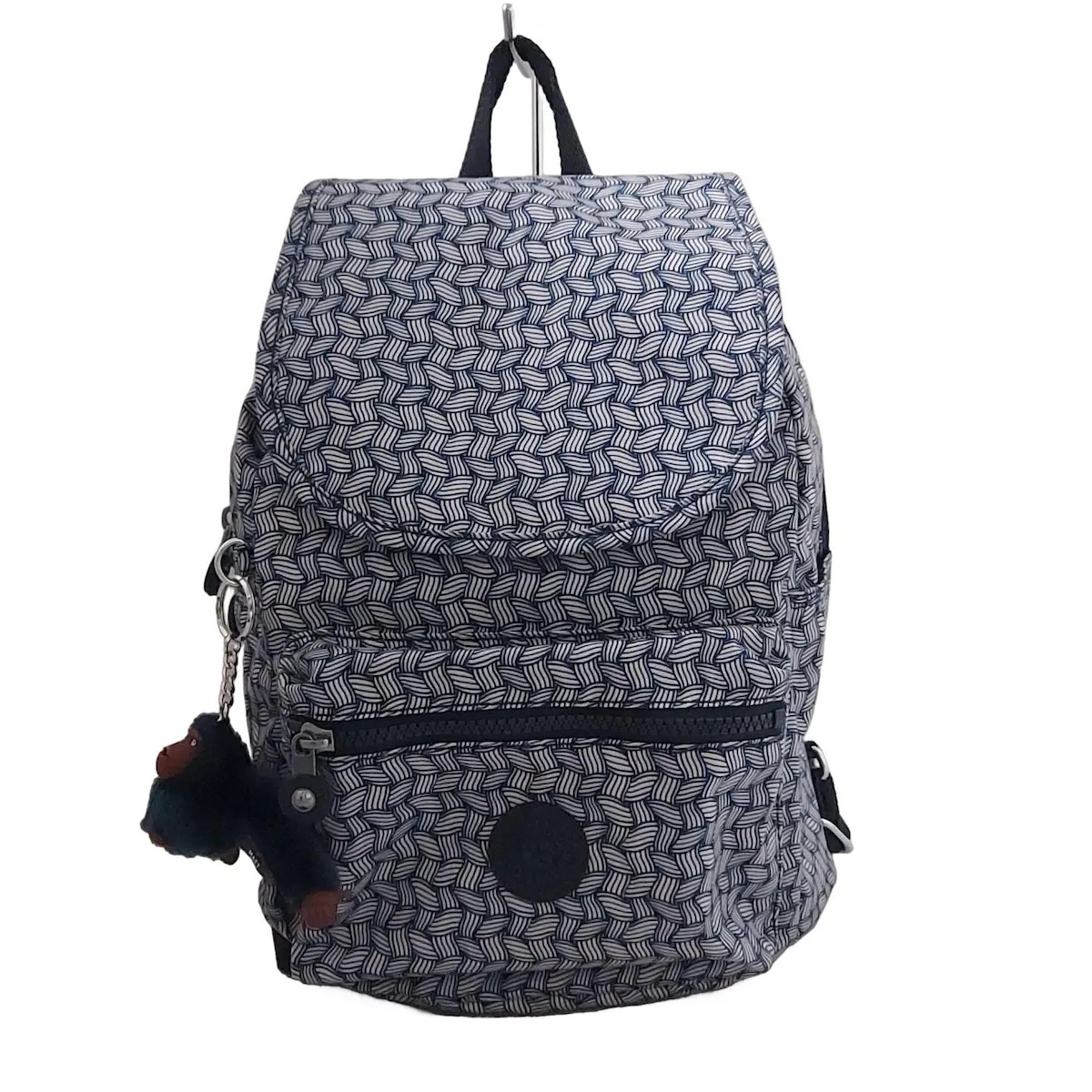 Kipling - Navy White Nylon Backpack - image 1