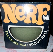 Original Vintage 1969 Official NERF Indoor Ball In Original Box PARKER BROTHERS