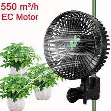 4-Stufen Oszillierend Umluftventilator mit Clip Ventilator für Growbox EC Motor