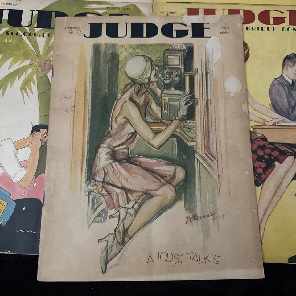 (6) JUDGE MAGAZINES All From 1929 September & August DR SUESS - Image 4 of 4