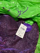 *NWT* Windsor Sherry Caged Strappy A-Line Glitter Formal PROM Dress Purple Sz 3