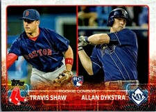 2015 Topps Update #US41 Travis Shaw / Allan Dykstra RCOM, RC