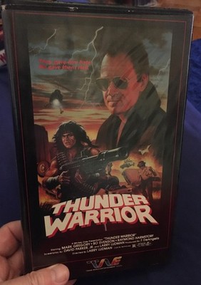 Thunder Warrior VHS Clamshell 1985 Fabrizio DeAngelis B-Movie Action