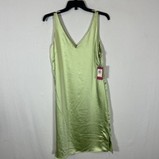 $129 Vince Camuto V-Neck Sleeveless Slip Dress Women's M Foam Green Solid