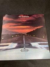 Original 1978 Ford Thunderbird Deluxe Sales Brochure 78 Landau Diamond Jubilee