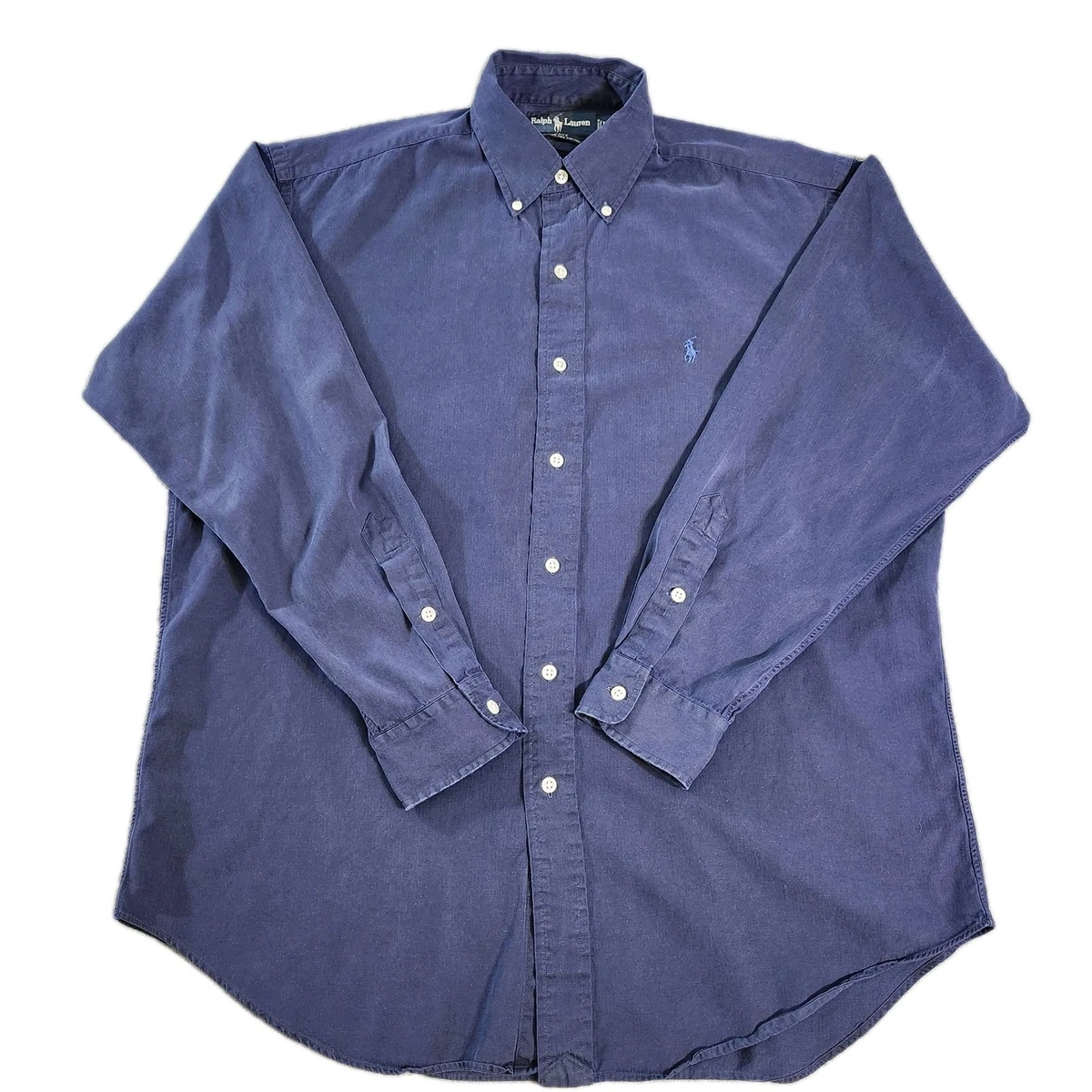 Polo Ralph Lauren Silk Long Sleeve Solid Casual Button-Down Shirts