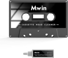 Cassette Head Cleaner Tape with Fluid Maintenance Kit - Easy to Use Restore