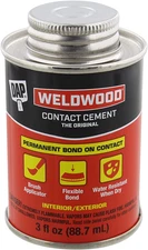 Weldwood Contact Cement 3Oz. Tan, Water Resistant, Strong, Instant Bond