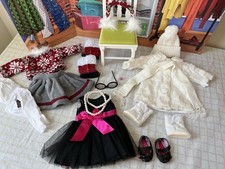 American Girl Doll Size Clothing Lot Fits 18 Inch Doll Winter  Party Dress