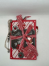 junk journal handmade, "Santa Clause is coming to town"
