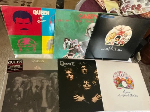 Queen lot of 6 Vinyl Record Albums: all records VG+ except 1 PLS READ DESC.