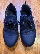 Boys Wonder Nation Size 3 Memory Foam Black Dress/Casual Oxford Shoes,