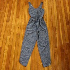 Patagonia Fleetwith Romper Jumpsuit Womens Small Blue Floral Pockets Sleeveless