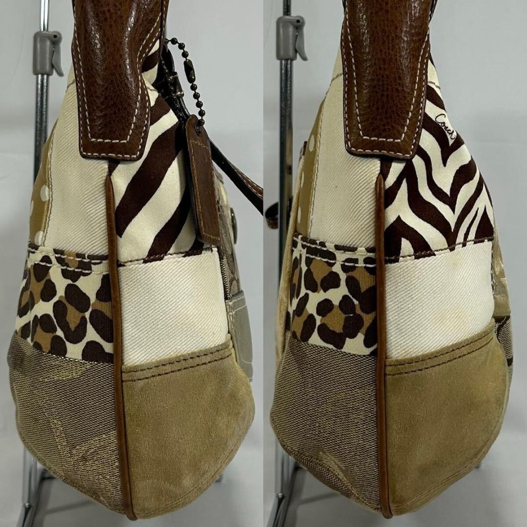 Coach Soho Patchwork Leather Canvas One Hand Shou… - image 15