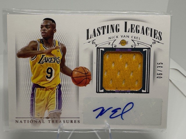 2014-15 Panini National Treasures #LL-NVE Nick Van Exel Lasting Legacies /35