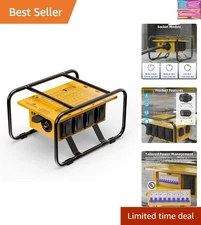 30A Circuit Breaker Power Distribution Box - 8 Sockets for Tough Environments