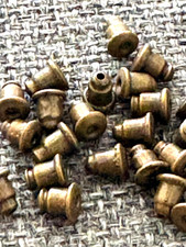 Jewelry Making Earring Findings-Iron Bullet Ear Nuts, Earring Backs, Bronze 50ct