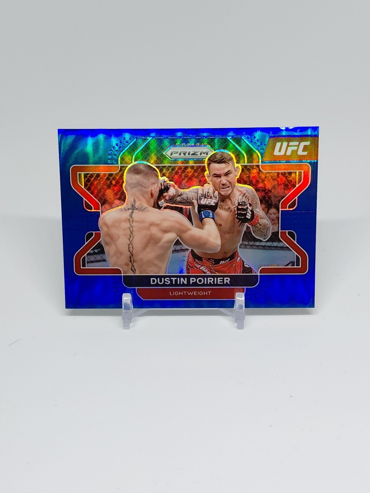 2022 Panini Prizm UFC - Dustin Poirier #21 Blue Prizm /199